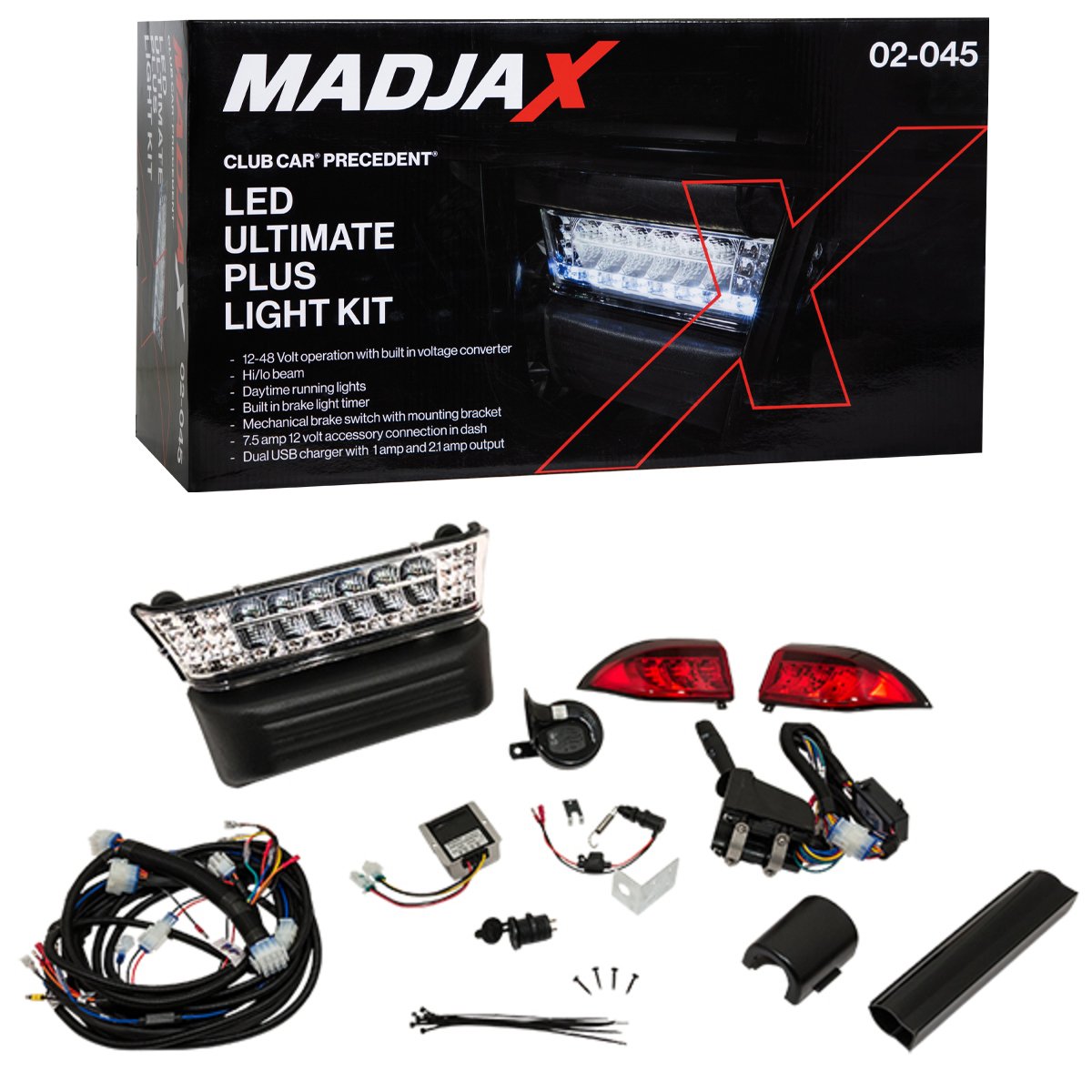 02-045 MadJax Club Car Precedent LED Ultimate Plus Light Bar Kit