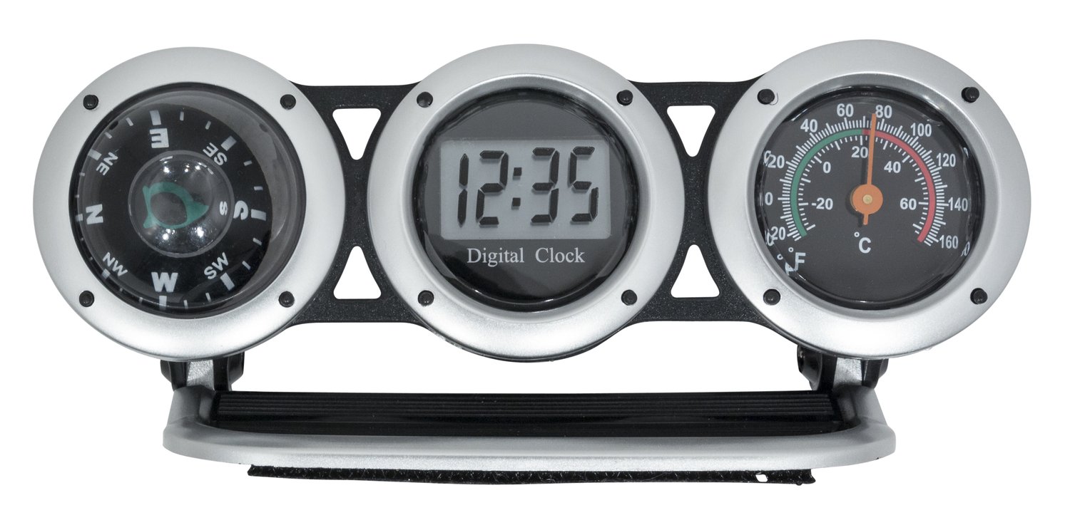 03-131 Bell Clock/Compass /Thermometer Combo