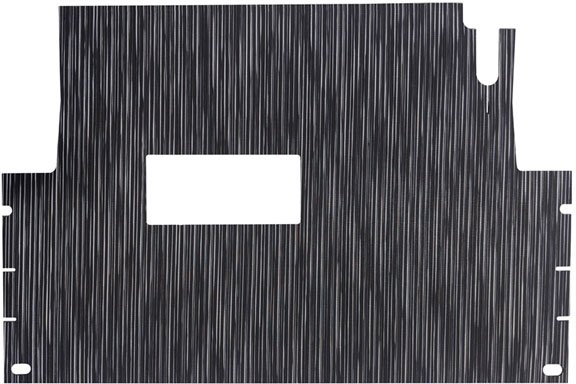 03-152 Chilewich® Premium Club Car Black Ribweave Floor Mat