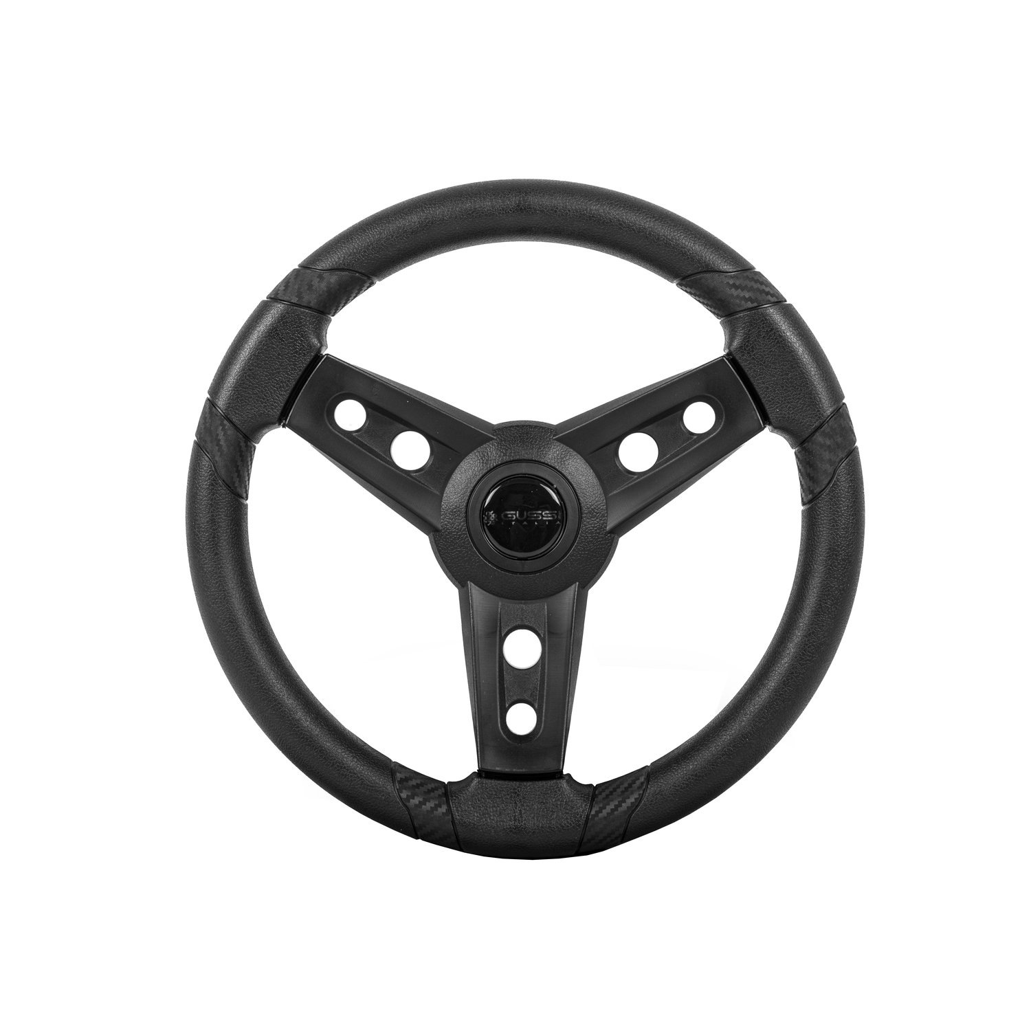 06-164 Gussi Lugana Steering Wheel Black Icon