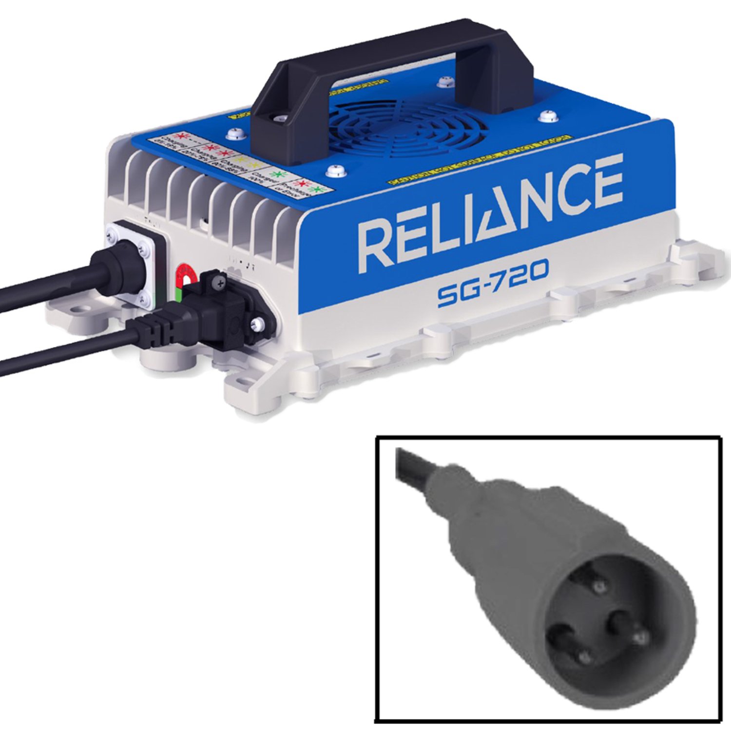 07-007 RELIANCE™ SG-720 High Frequency Industrial Club Car Charger - 48v Powerdrive® Paddle