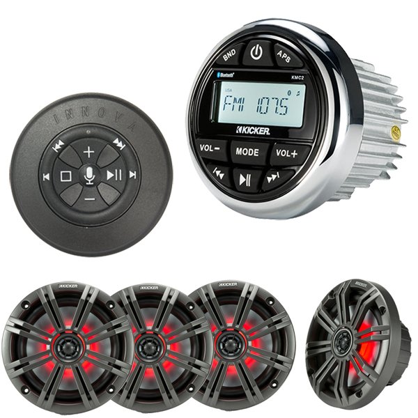 13-051 Kicker Weatherproof Gauge-Style Media Center