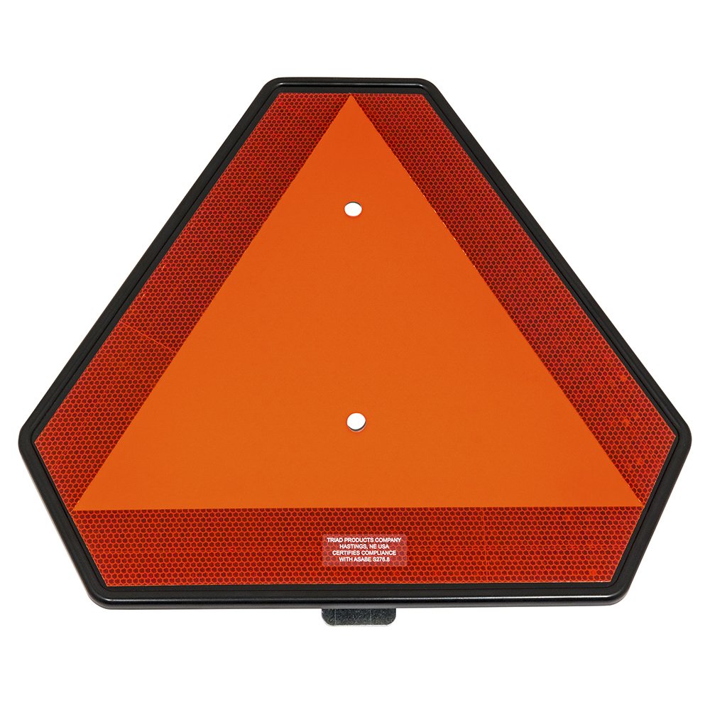 135101 Plastic Slow Moving Vehicle Triangle - 12 Pack