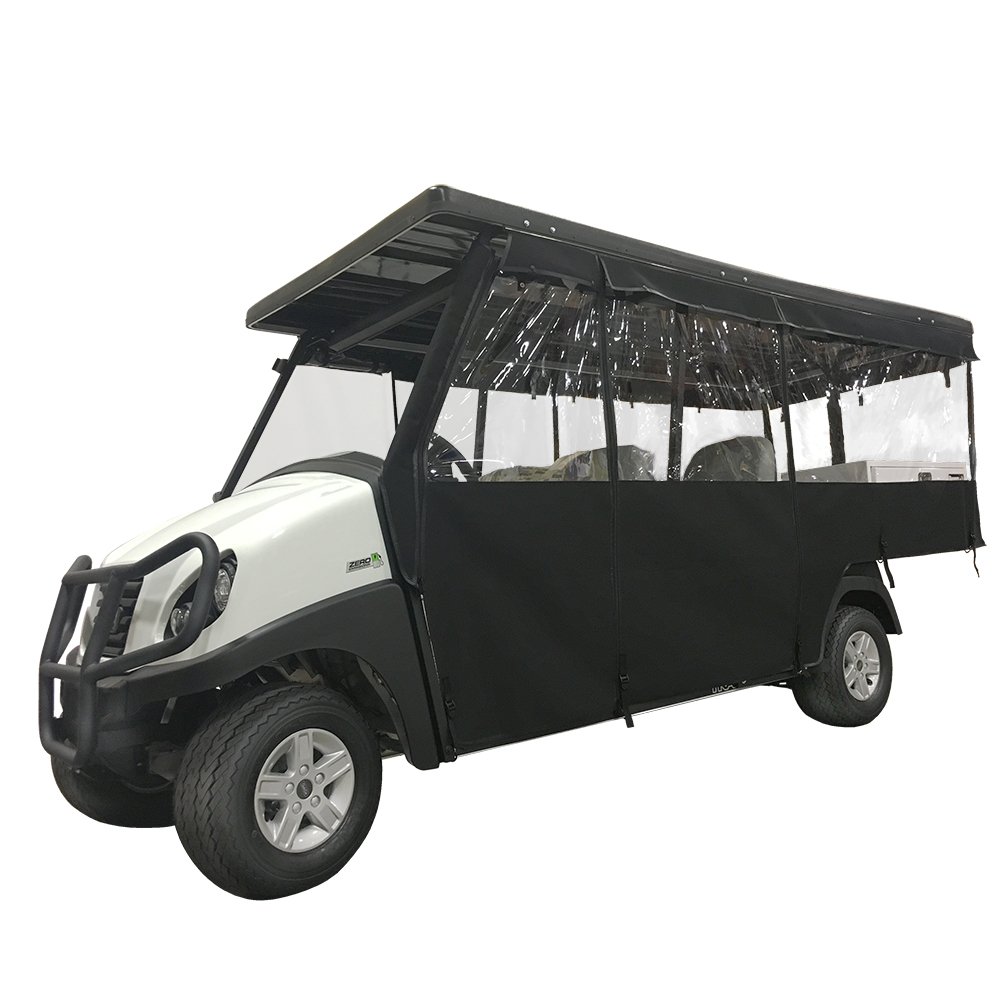 140100 RedDot Club Car Transporter 3-Sided Black Track Style