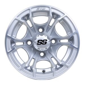 19-382 10" Spyder Wheels - Matte Silver