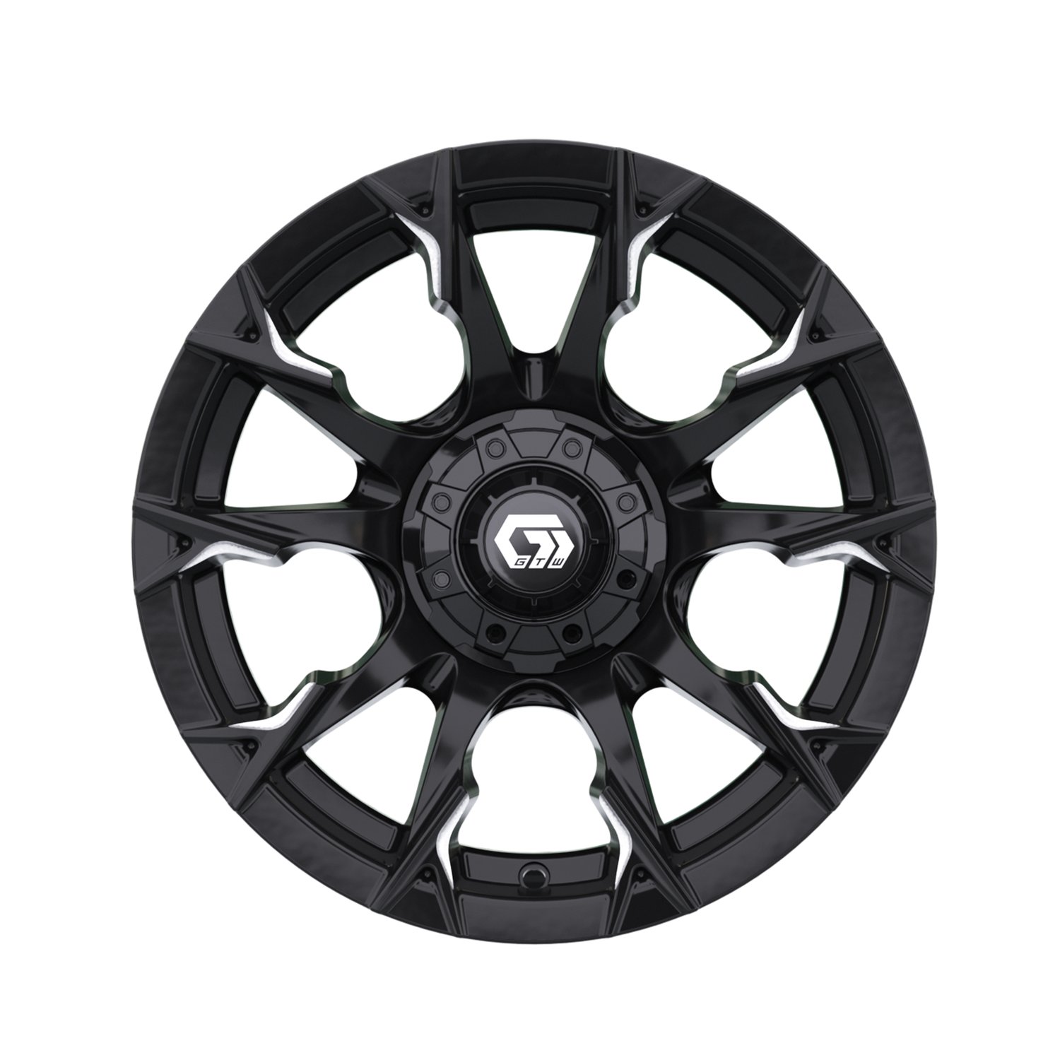19-416 14" Diablo Gloss Black & Machined