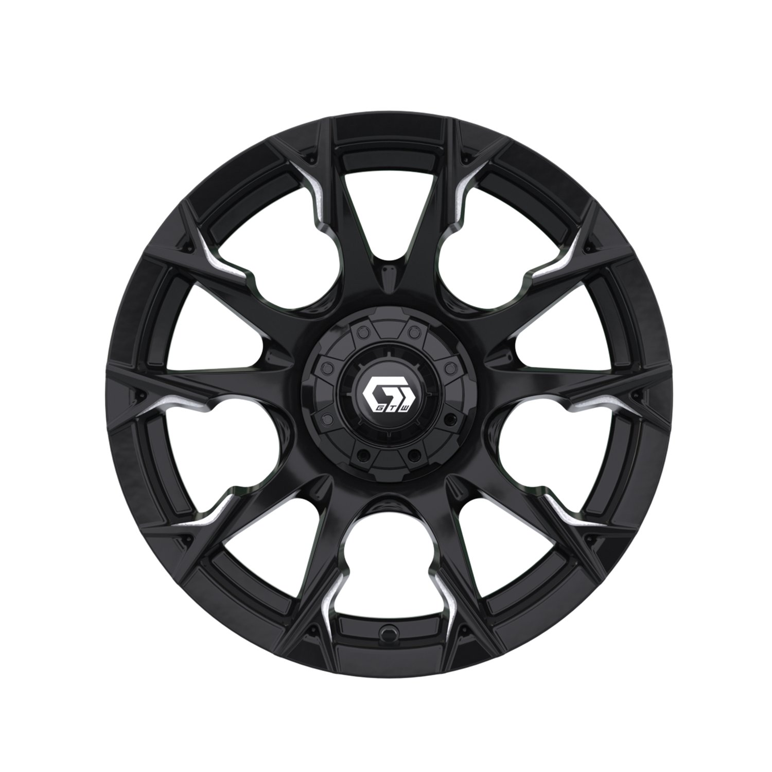 19-417 15" Diablo Gloss Black & Machined