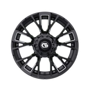 19-421 14" Vandal Matte Black & Machined