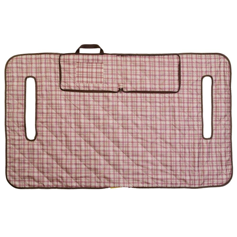 2001 Classic Accessories Golf car seat blanket, Heritage tan/red plaid