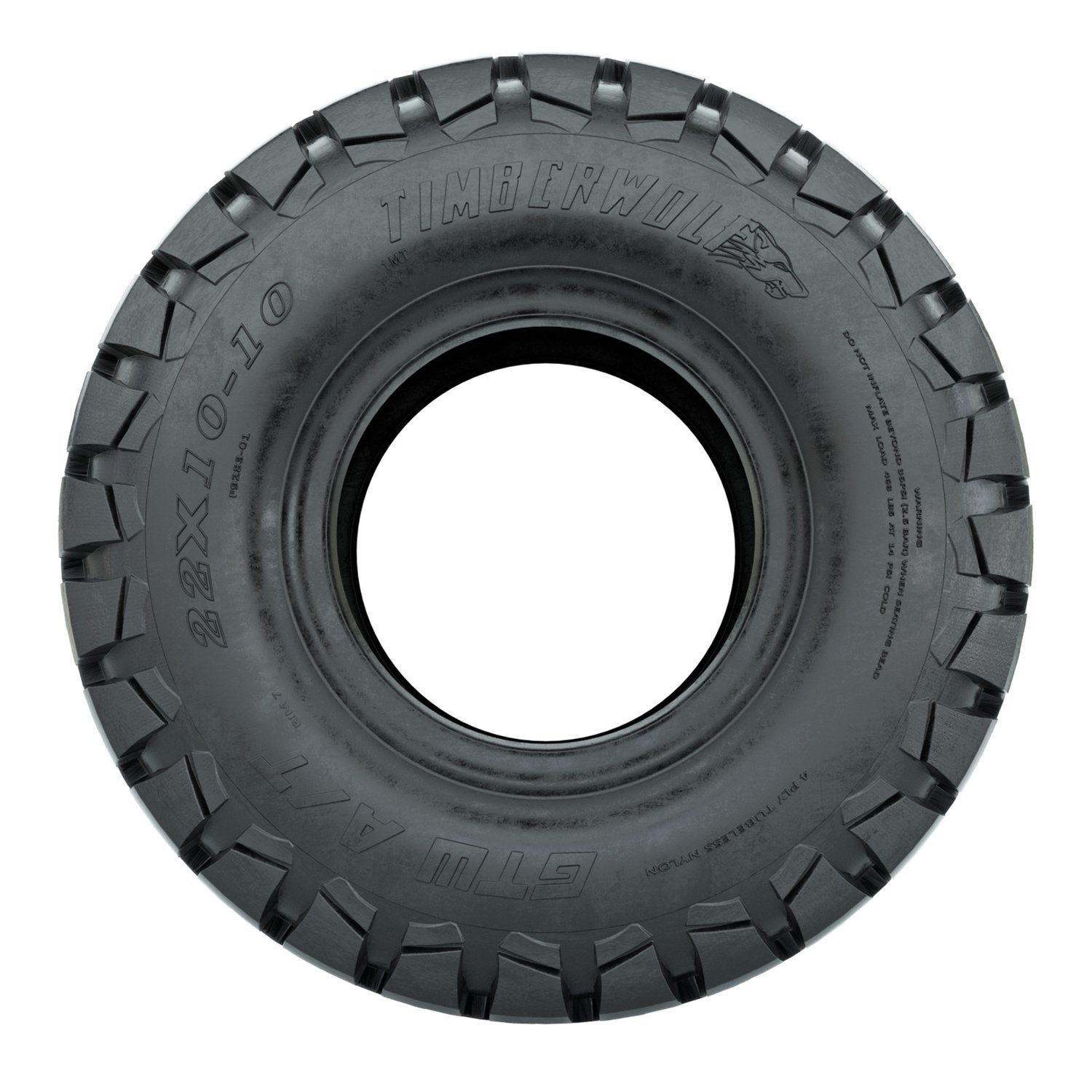 20-069 22X10-10 Timberwolf AT GTW profile mounted
