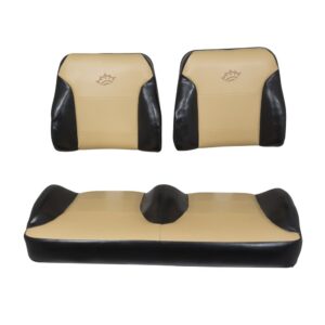 2053 E-Z-GO TXT Black/Tan Suite Seats