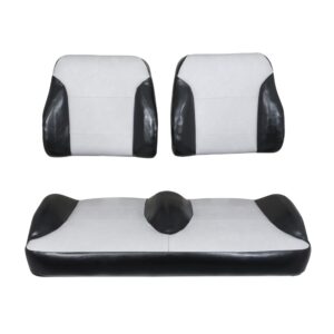 2057 E-Z-GO TXT Black/Silver Suite Seats