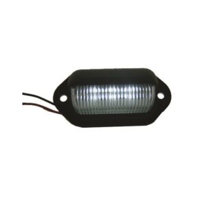 31762 License Plate Light: Black W/ White LED Diodes