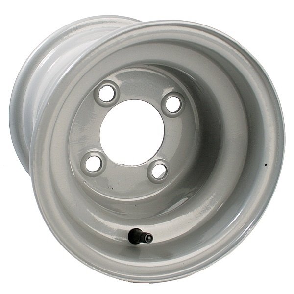 40562 GTW 8x7 Club Car Grey Steel Wheel Centered