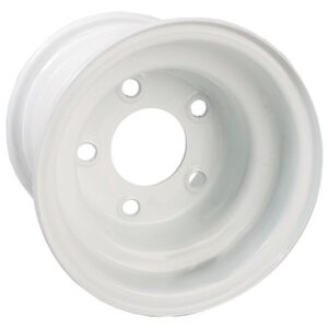 40566 GTW 8x7 White Steel Wheel Centered