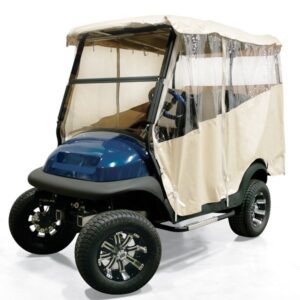 48411 4-Passenger 3-Sided Over-The-Top Enclosure Ivory