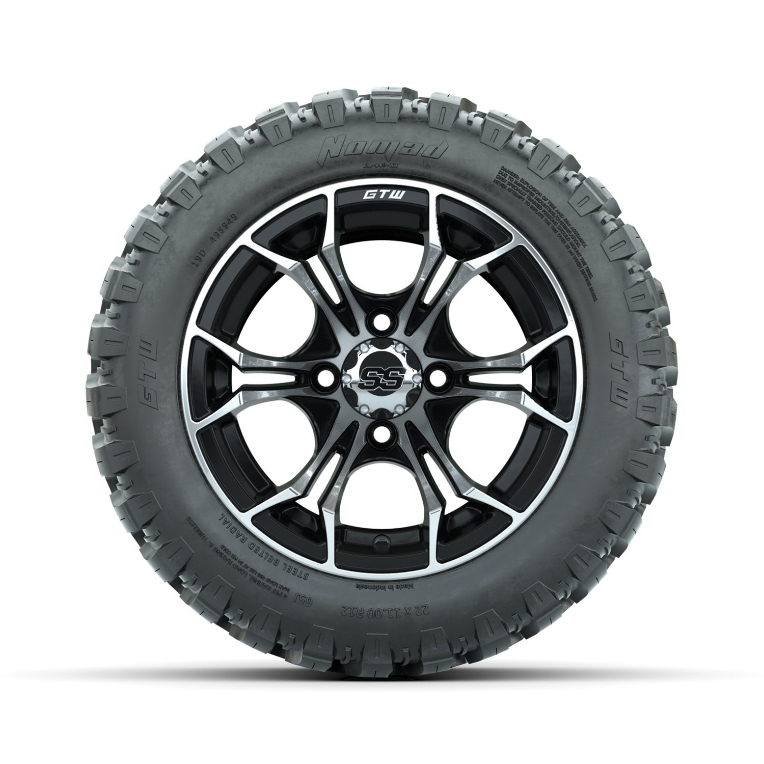 A19-2171 Spyder / Machined & Black / Nomad