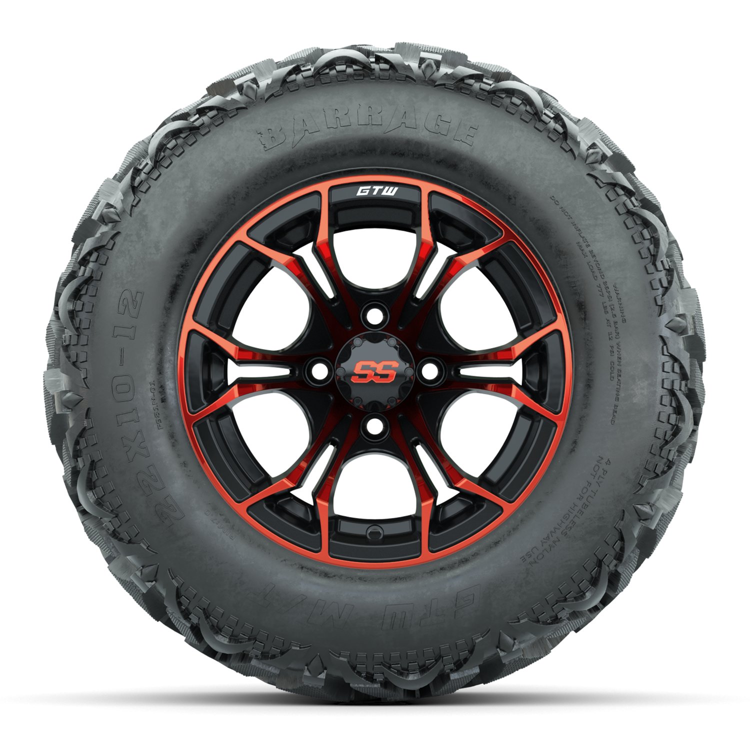 19-219 A19-2189 Spyder / Red & Black / Barrage