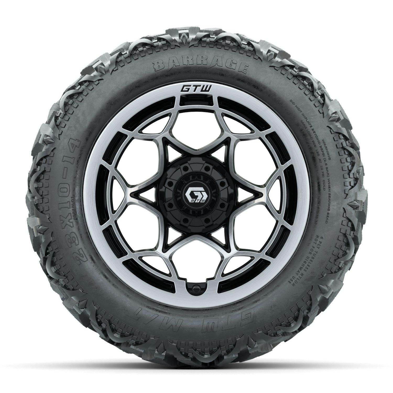 19-392 A19-2329 Nexus / Silver & Gloss Black / Barrage