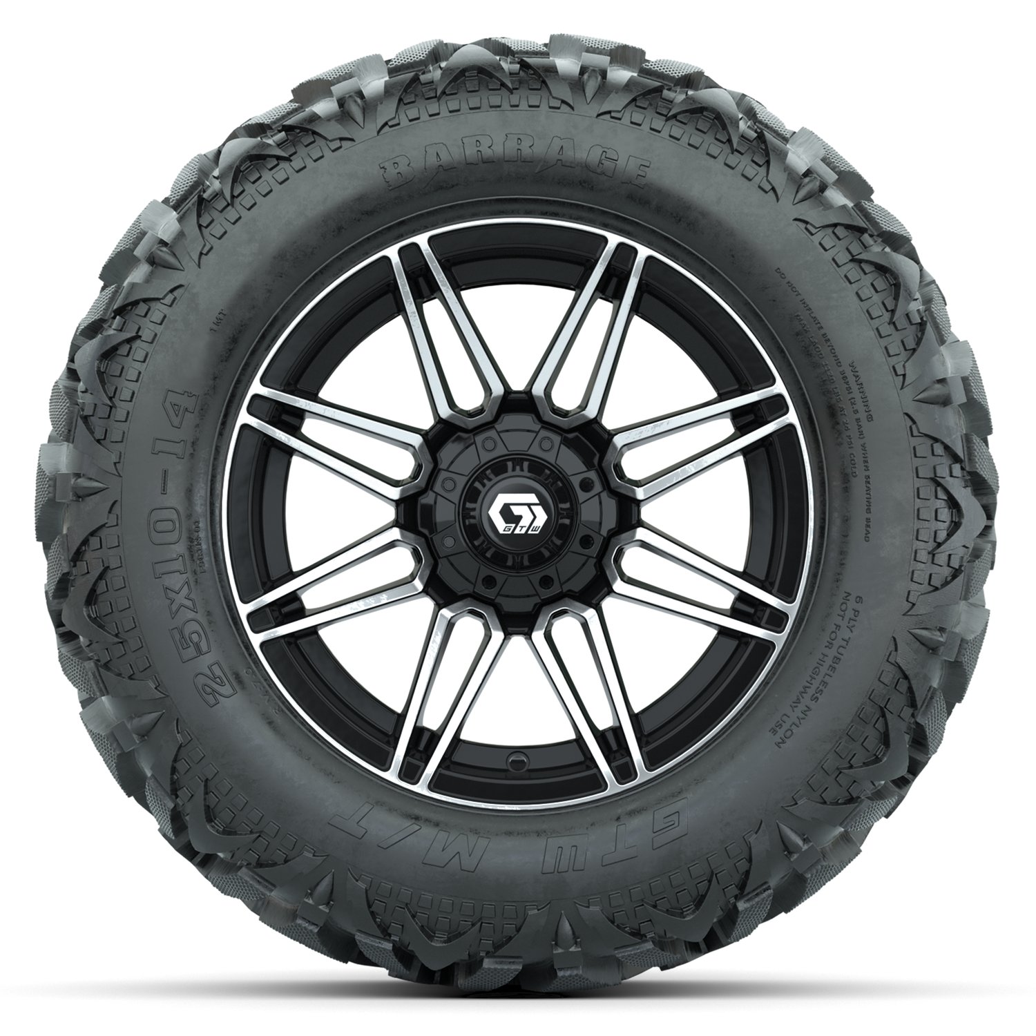 A19-2393 Stealth / Machined & Gloss Black / Barrage
