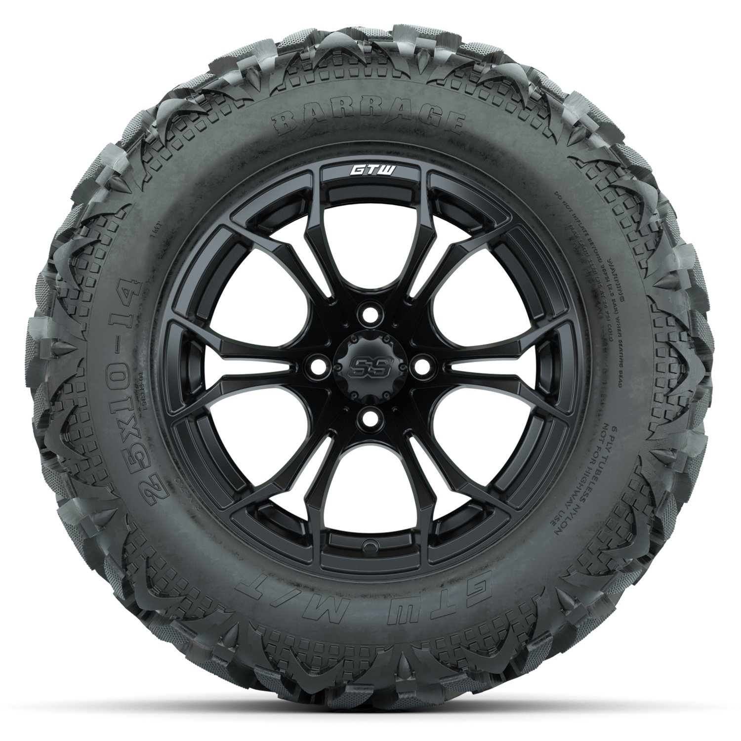 A19-2478 Spyder / Matte Black / Barrage