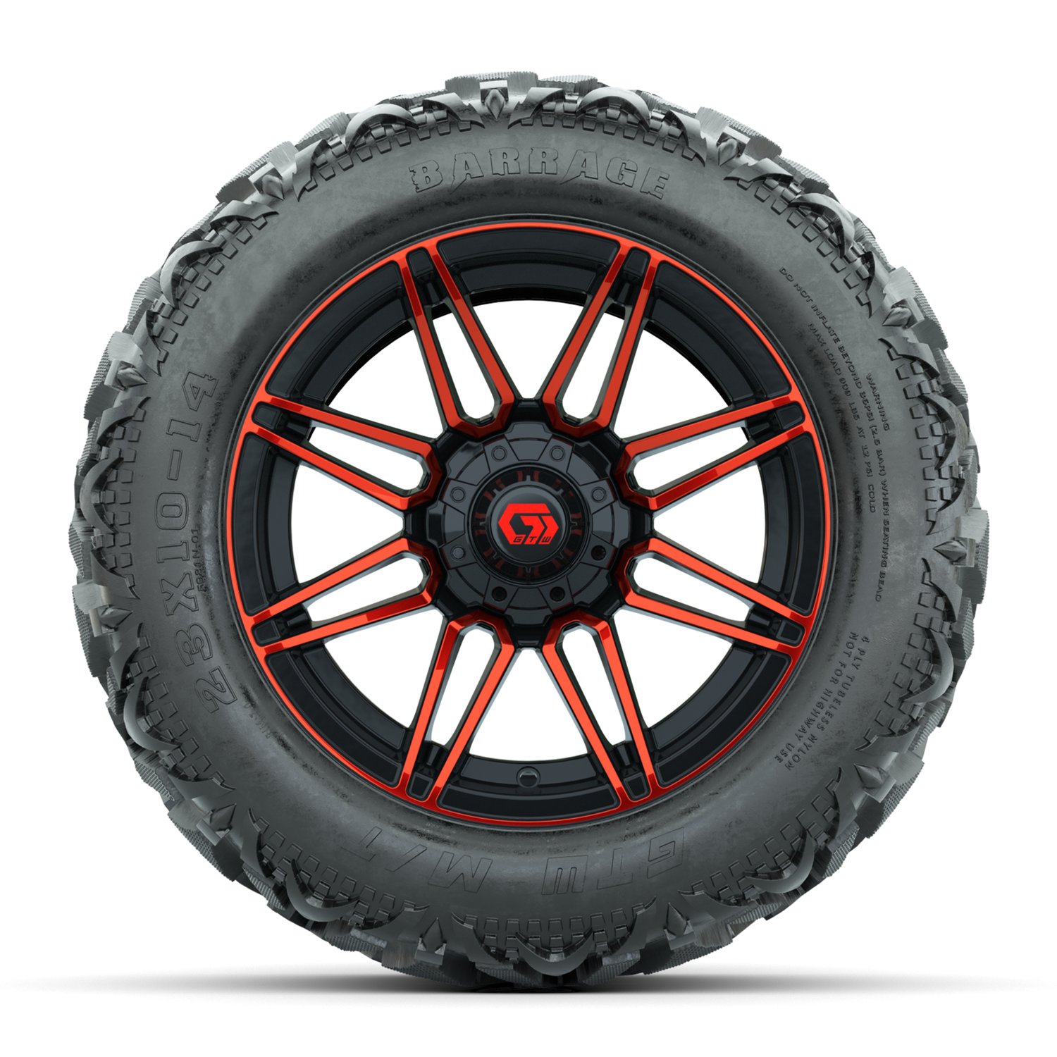 19-413 A19-2556 Stealth / Red & Black / Barrage
