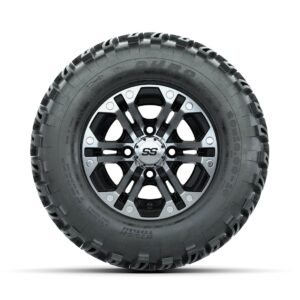19-149 A19-266 10 GTW Specter 10x7 Machined Black Wheel TIRE, 20X10-10 4PR, DURO DESERT 19-149 20-050