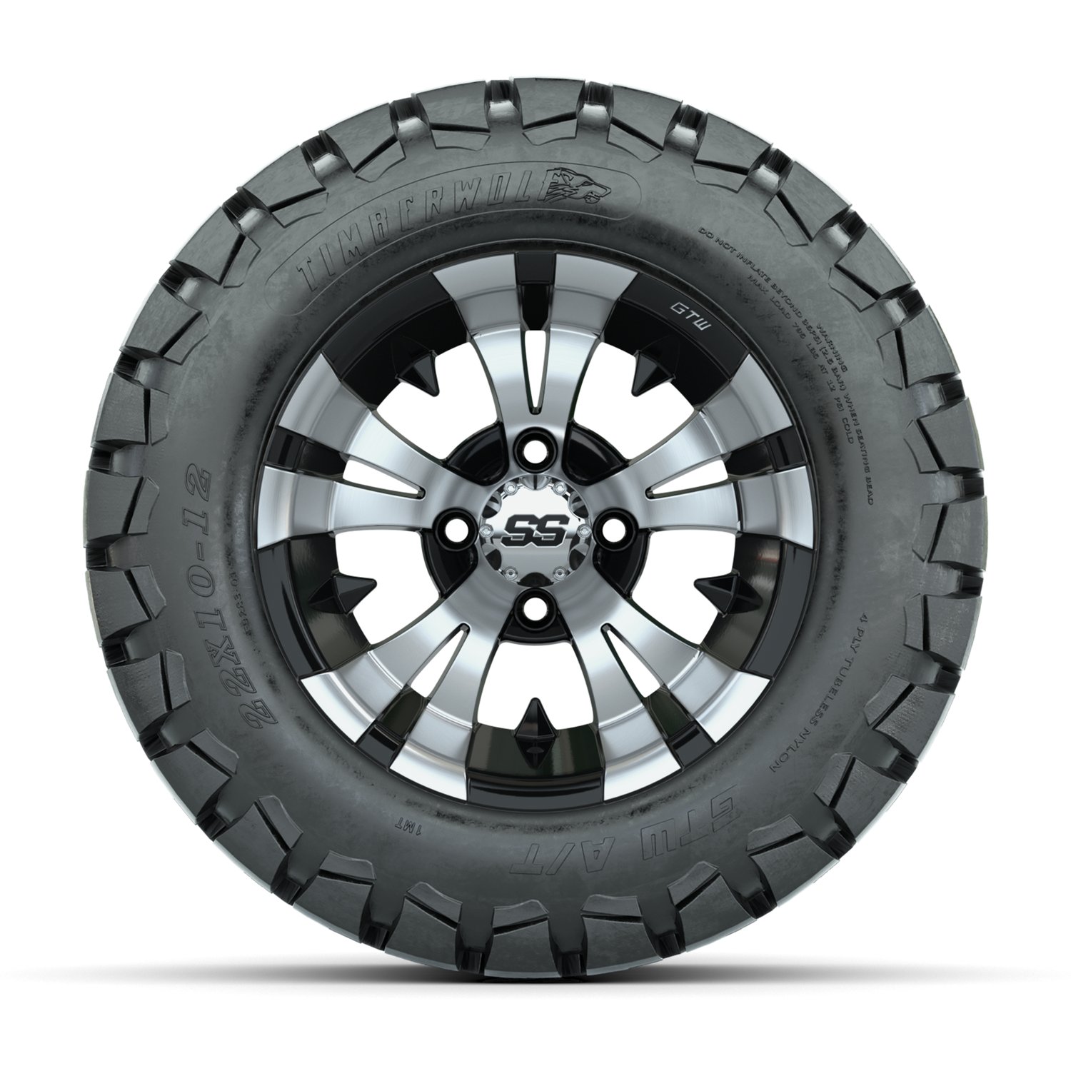 A19-371 Vampire / Machined & Black / Timberwolf