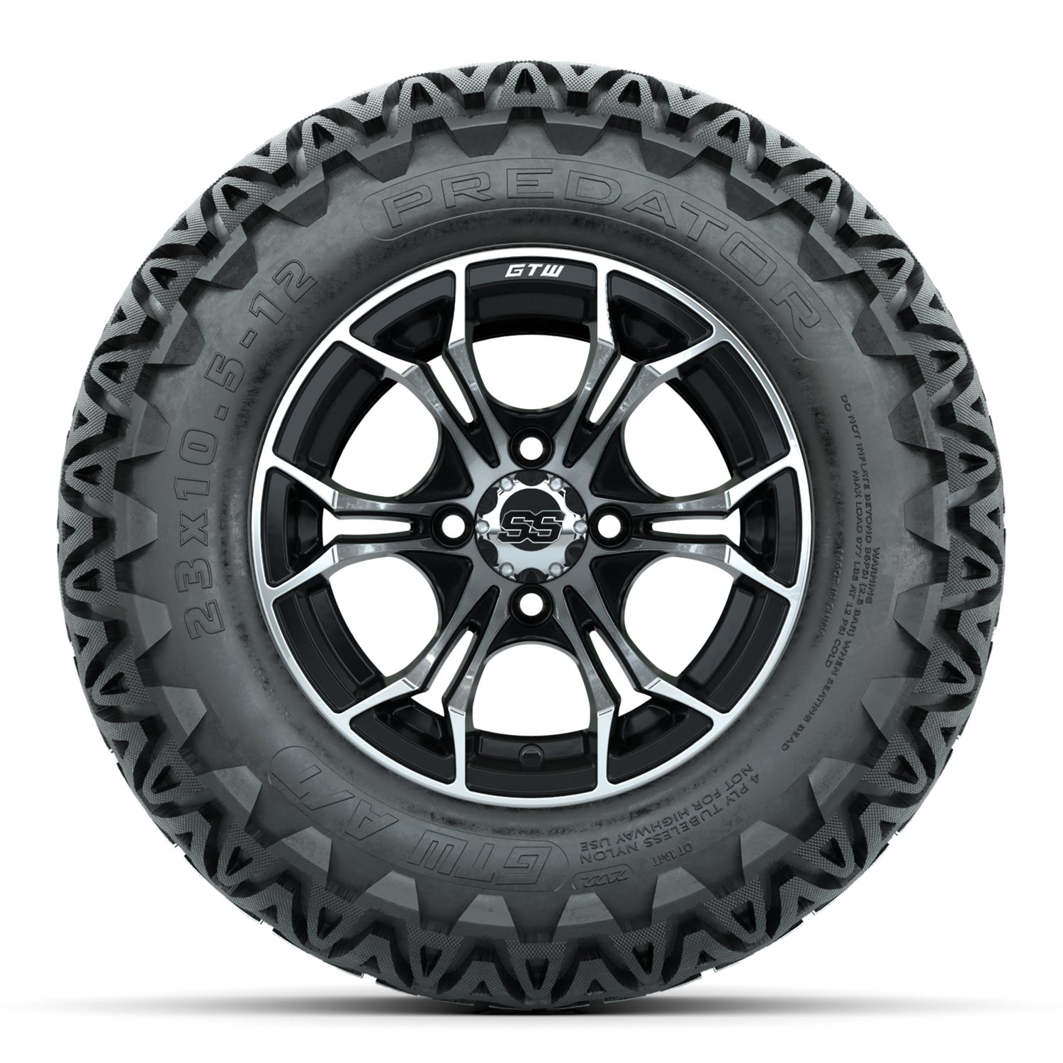 A19-375 Spyder / Machined & Black / Predator