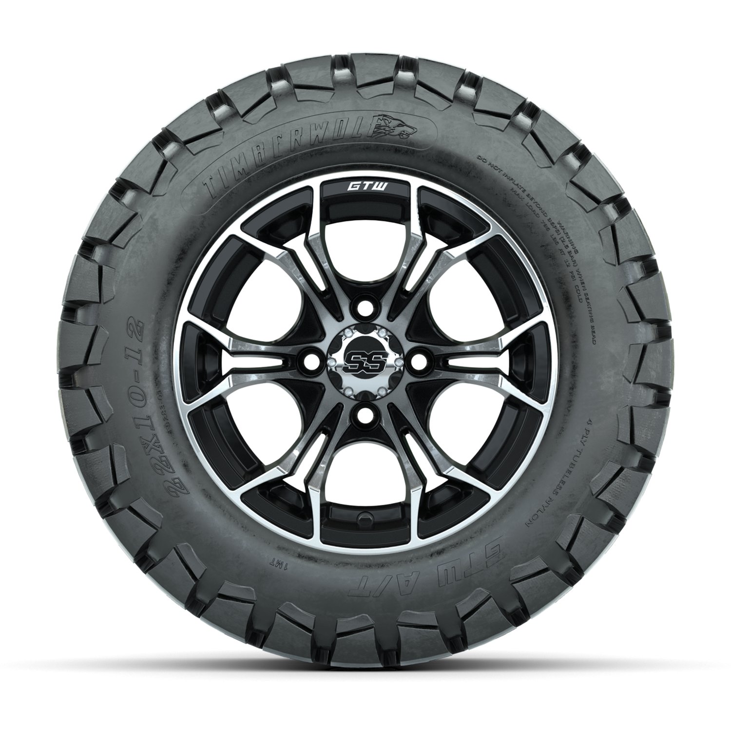 A19-376 Spyder / Machined & Black / Timberwolf