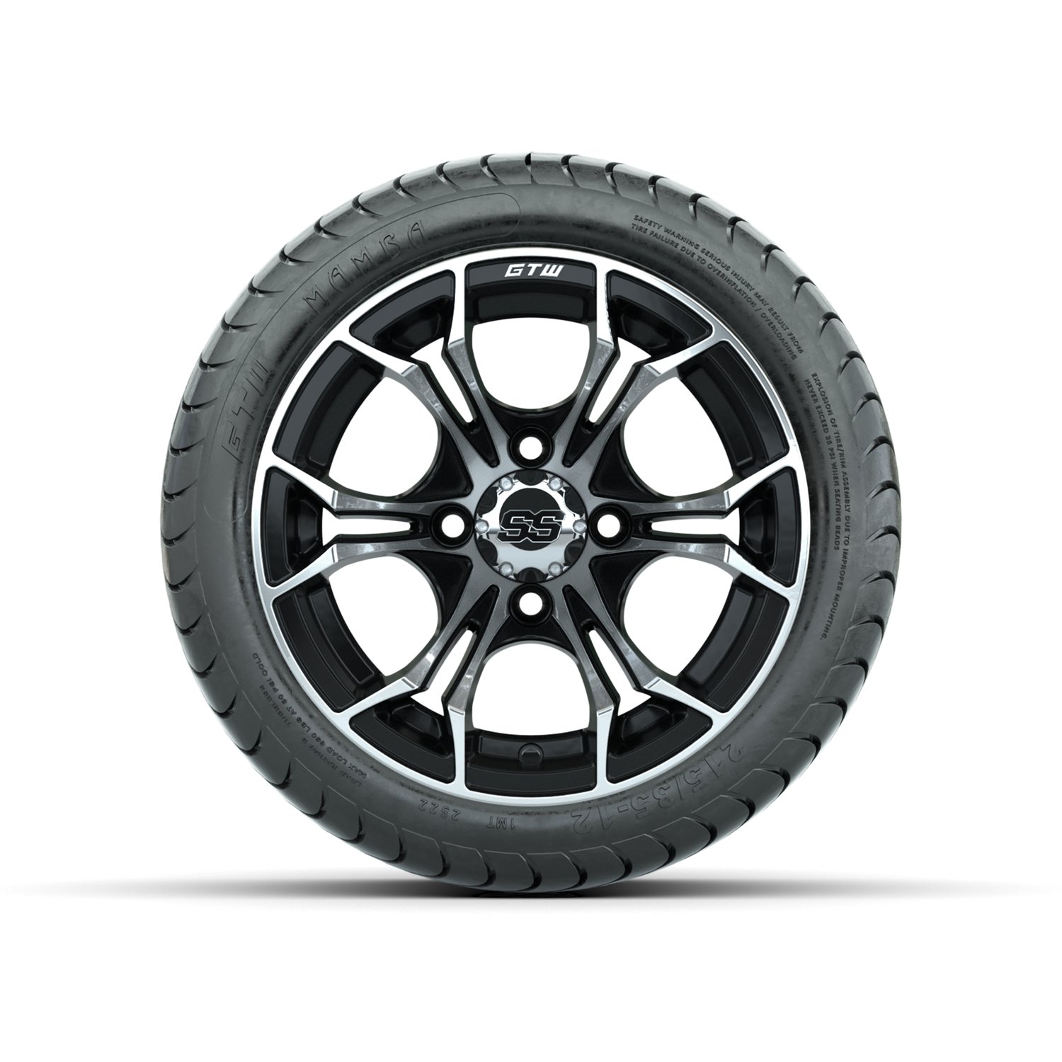 A19-378 Spyder / Machined & Black / Mamba