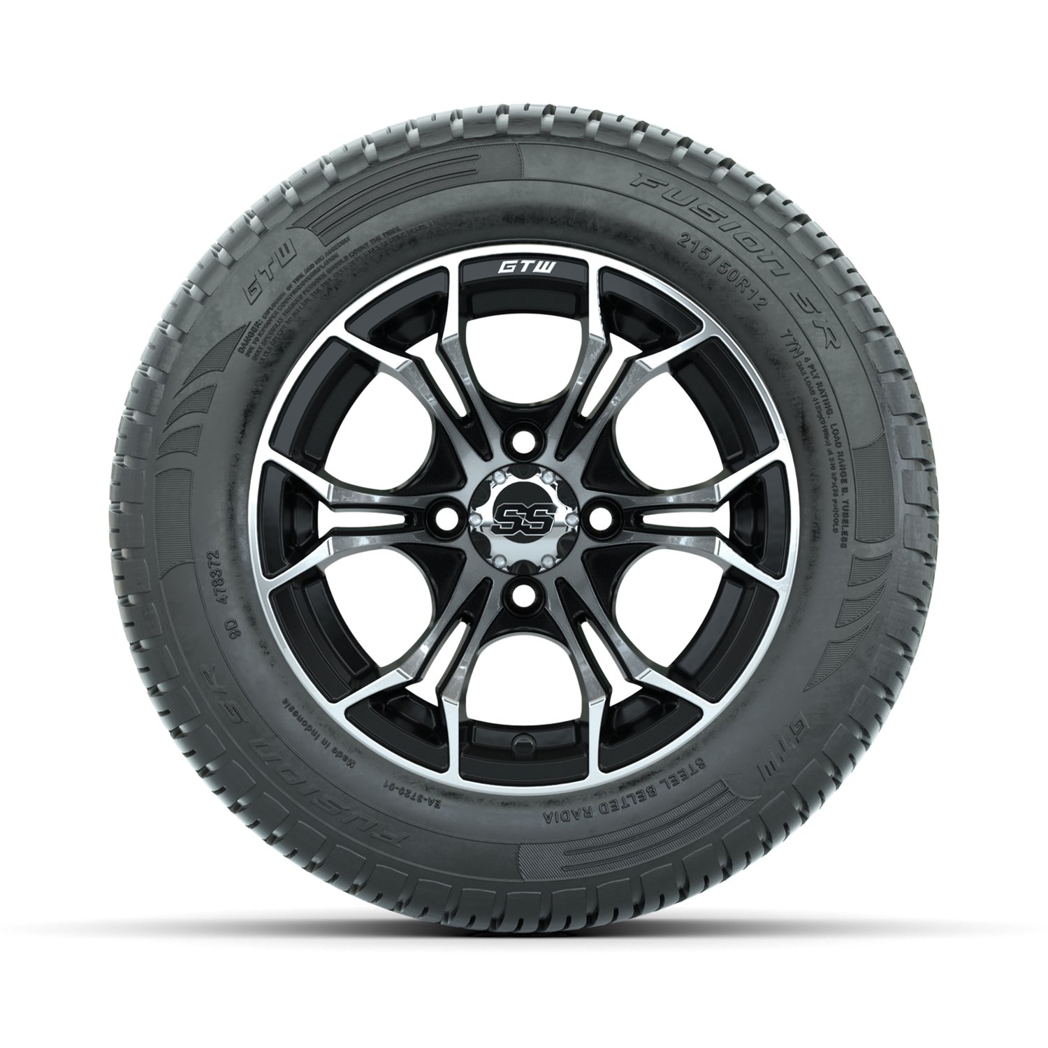 A19-453 Spyder / Machined & Black / Fusion SR