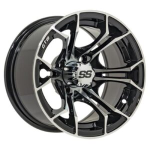 19-221 GTW Spyder 14" Wheels - Machined/Black