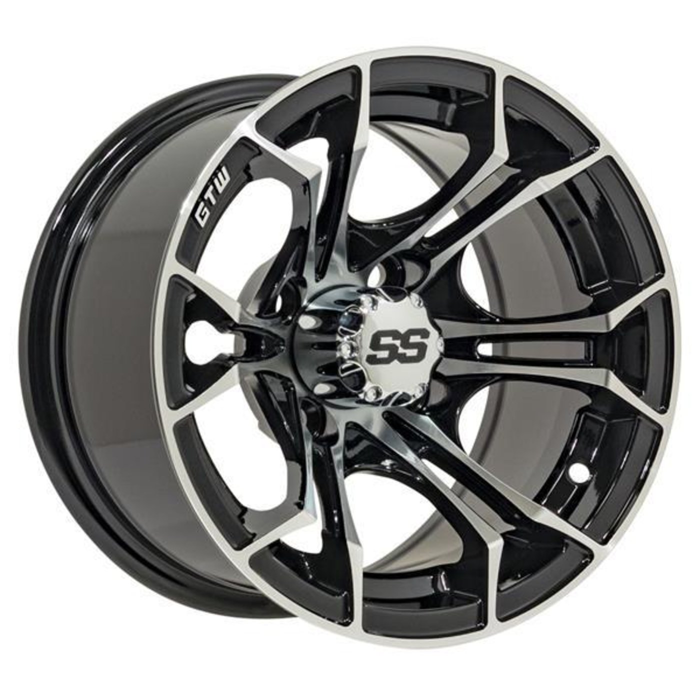19-221 GTW Spyder 14" Wheels - Machined/Black