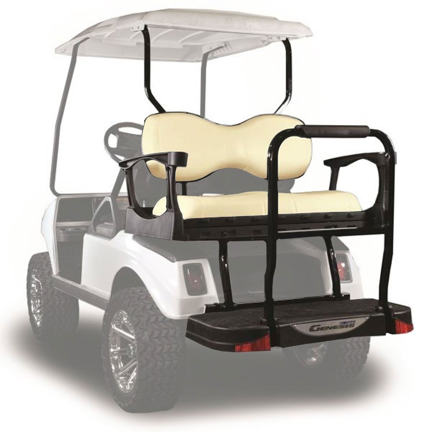 01-048-200D MadJax® Genesis 250 Steel Rear Flip Seat Kit – Club Car DS