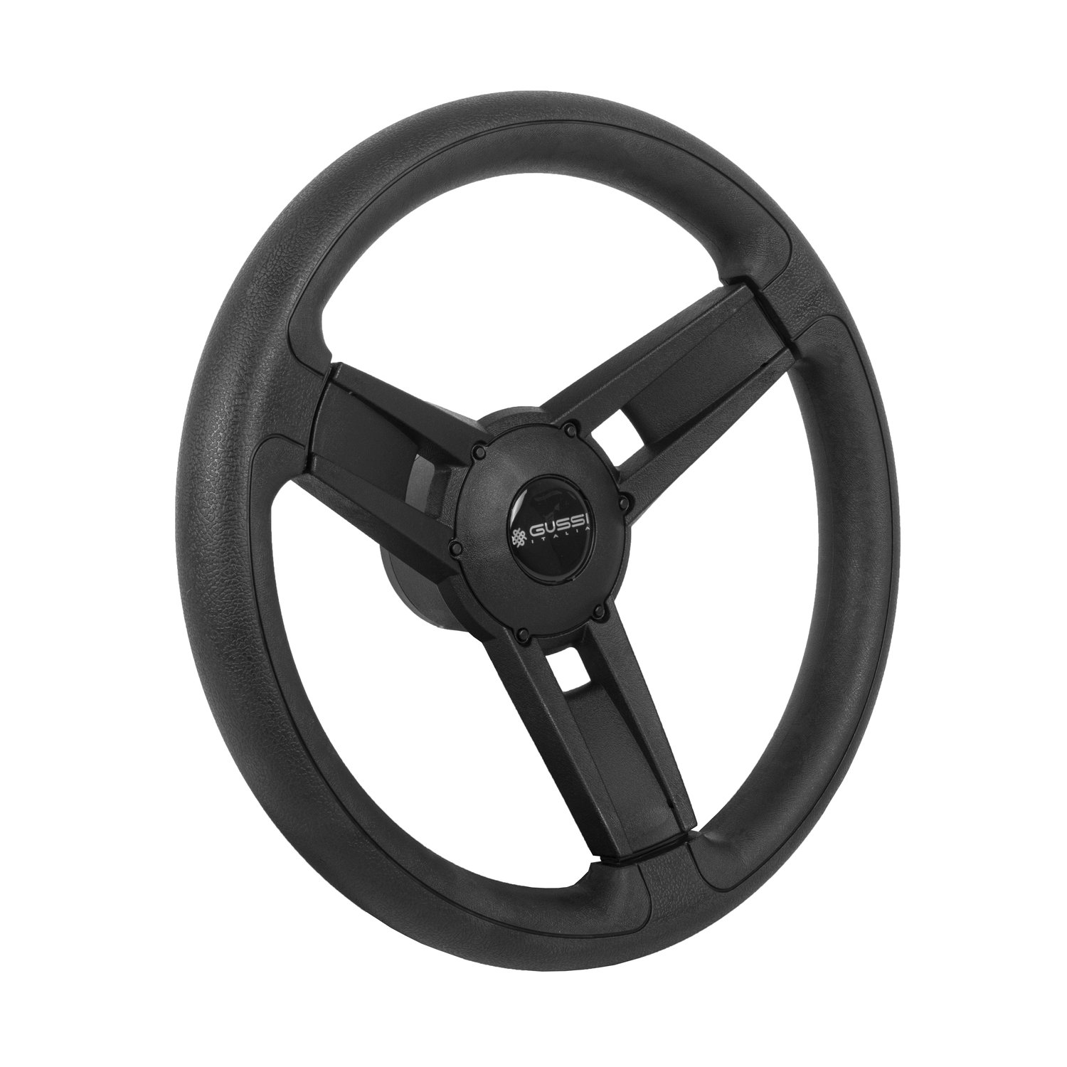 06-163 Gussi Giazza Soft Touch Steering Wheel Black Icon AEV