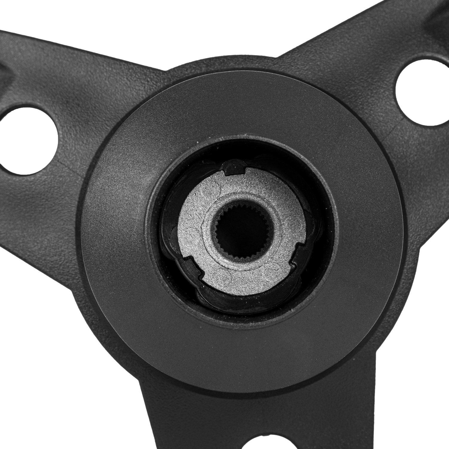 06-164 Gussi Lugana Steering Wheel Black Icon