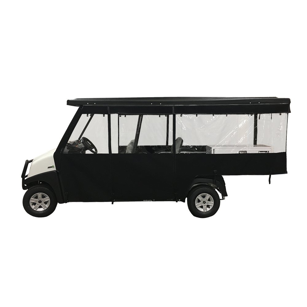 140100 RedDot Club Car Transporter 3-Sided Black Track Style