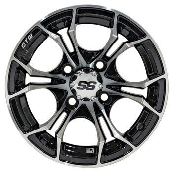 19-221 GTW Spyder 14" Wheels - Machined/Black