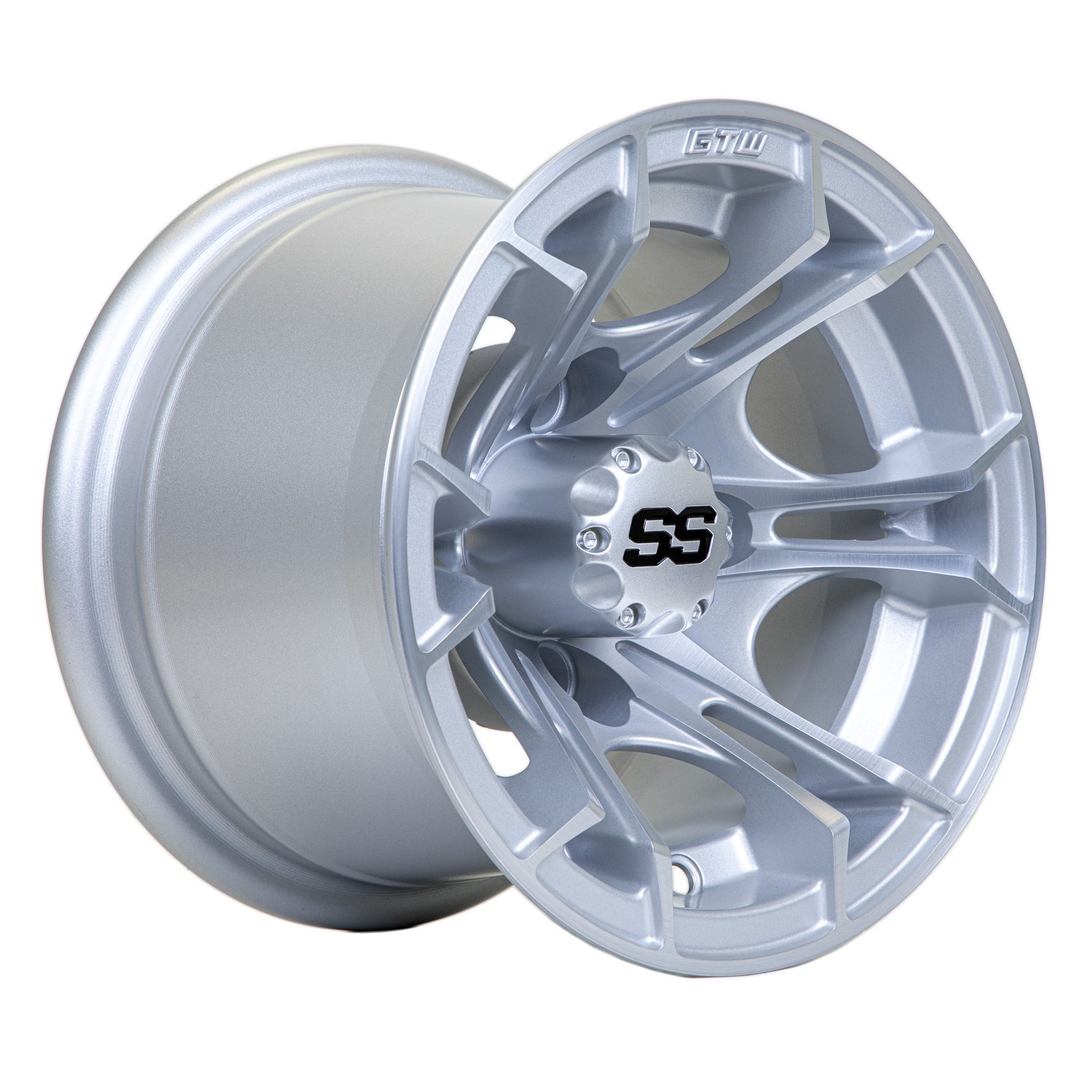 19-382 10" Spyder Wheels - Matte Silver