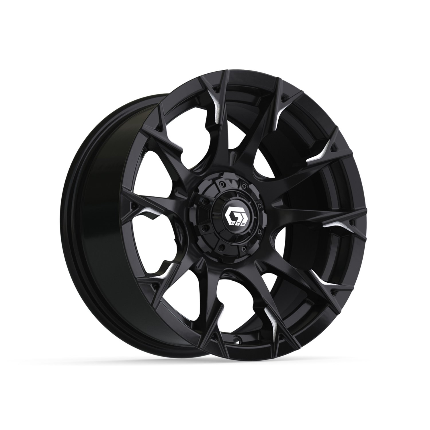 19-417 15" Diablo Gloss Black & Machined
