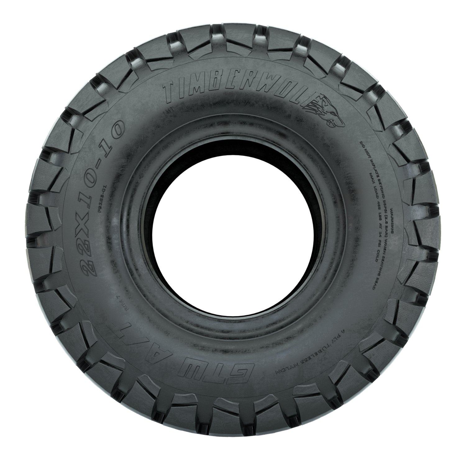 20-069 22X10-10 Timberwolf AT GTW profile mounted