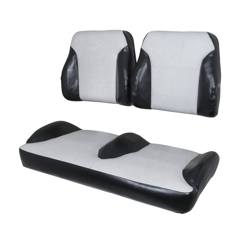 2057 E-Z-GO TXT Black/Silver Suite Seats