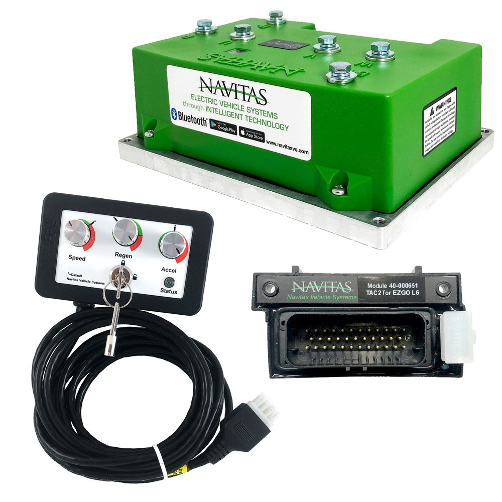 25-115 Navitas E-Z-GO TXT-S4-L6 600-Amp 72-Volt AC Upgrade TAC2 Controller Kit with Bluetooth Item