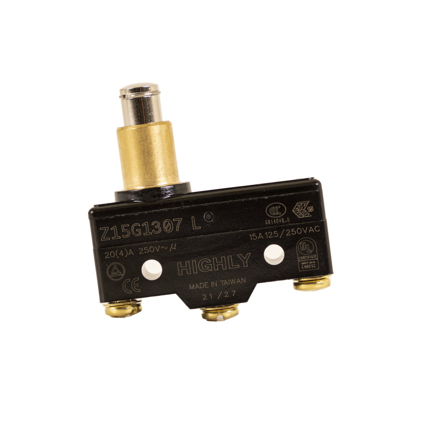 730 3-Terminal Plunger-Style Micro-Switch (Years Select Club Car : E-Z-GO Models