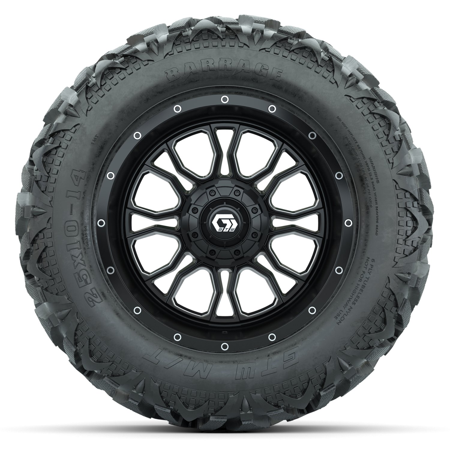 A19-2247 Volt / Matte Black & Machined / Barrage