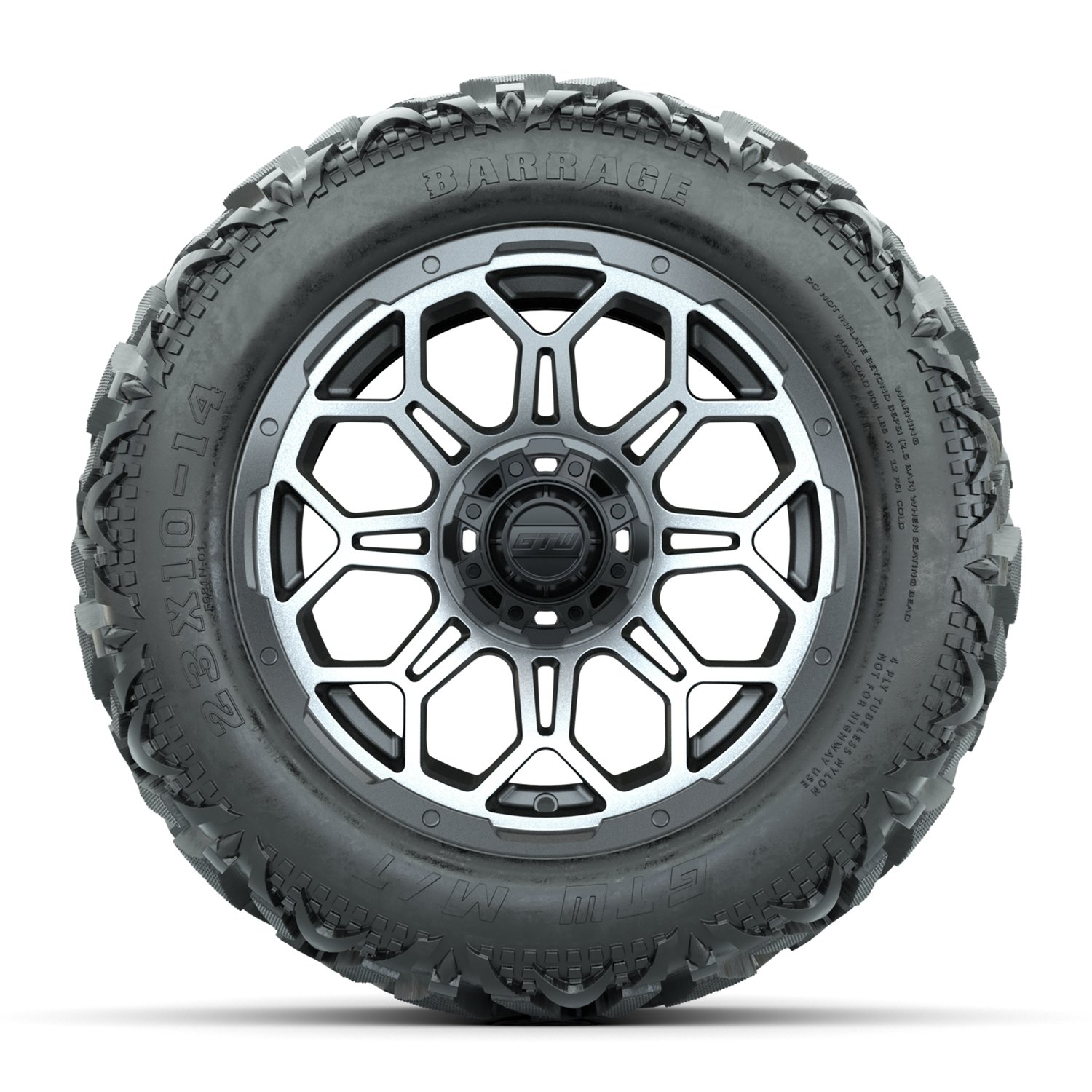 19-225 A19-2422 Bravo / Matte Gray & Machined / Barrage