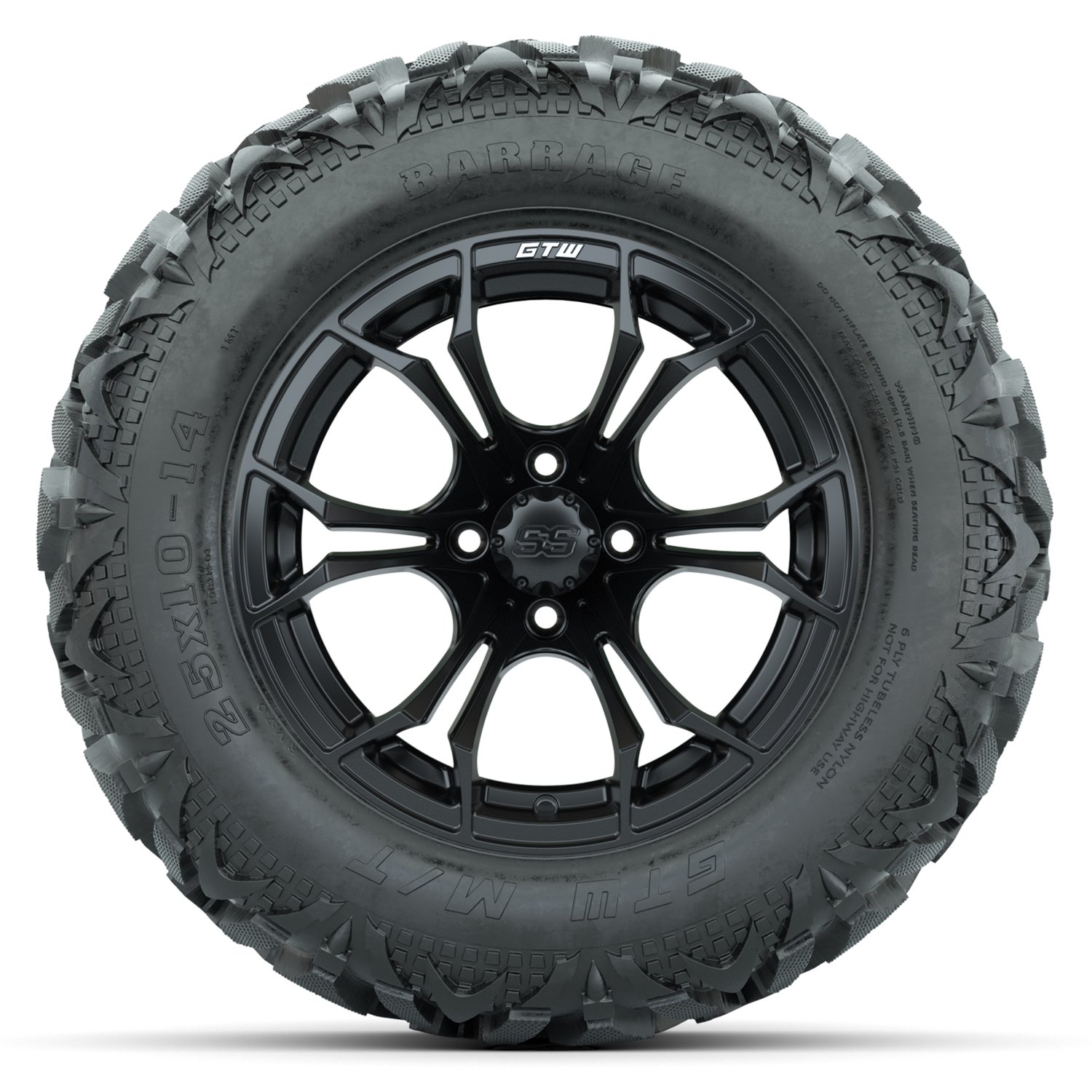 A19-2478 Spyder / Matte Black / Barrage