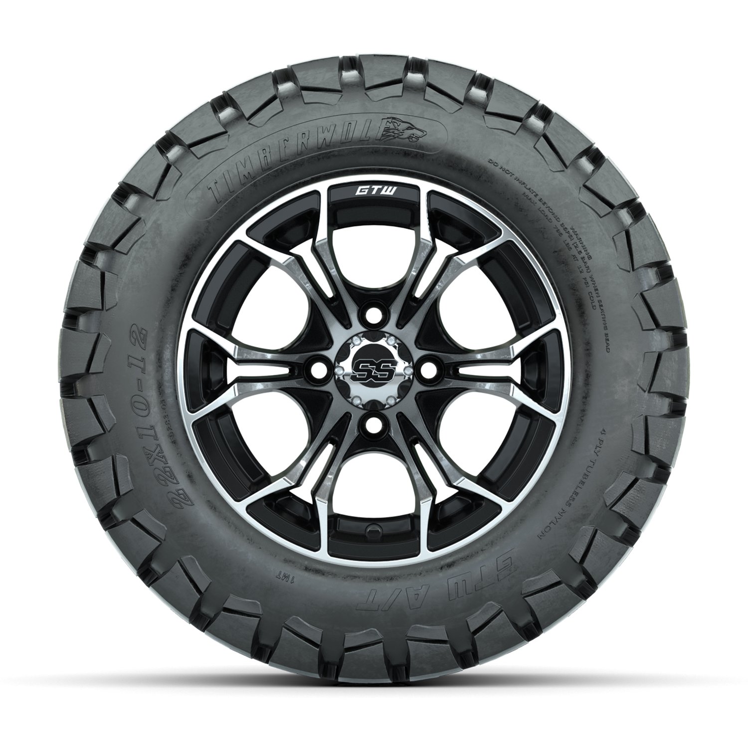 A19-376 Spyder / Machined & Black / Timberwolf