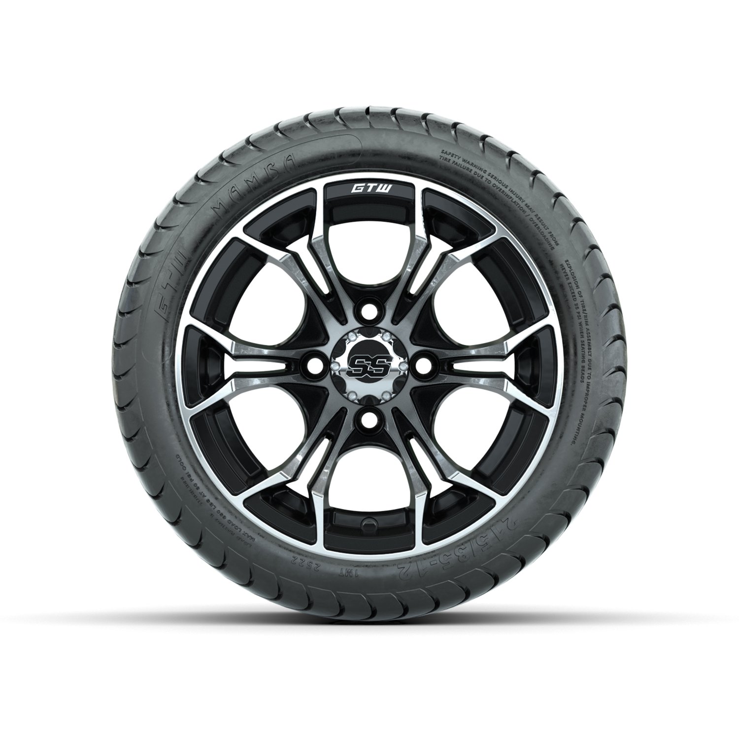 A19-378 Spyder / Machined & Black / Mamba